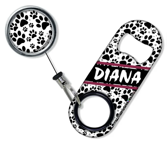 CUSTOMIZABLE Mini Bottle Opener with Retractable Reel – Puppy Love