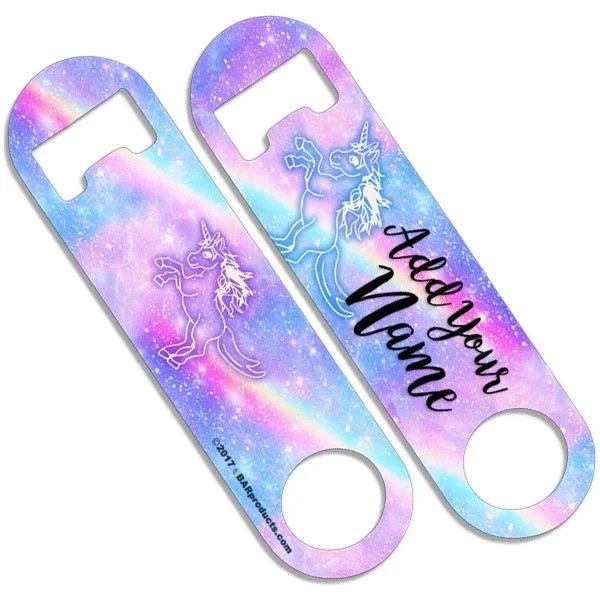 CUSTOMIZABLE Skinny Mini Bottle Opener – Unicorn