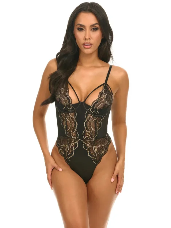 Dakota Cage Lace Teddy