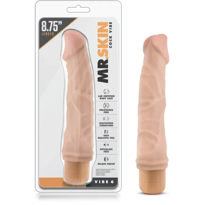 Dr Skin #6 Realistic Vibrator 8.75″ by Blush Novelties