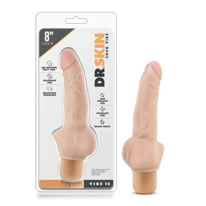 Dr Skin 8″ Realistic Vibrator #12 by Blush Novelties