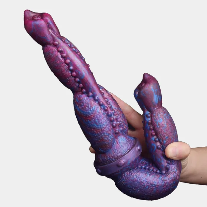 Dragonica Purple Double Side Dildo 17 Inches