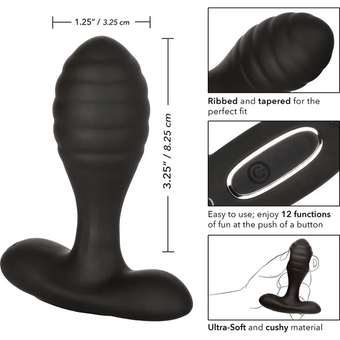 Eclipse Ultra Soft Probe Vibrating Butt Plug Waterproof