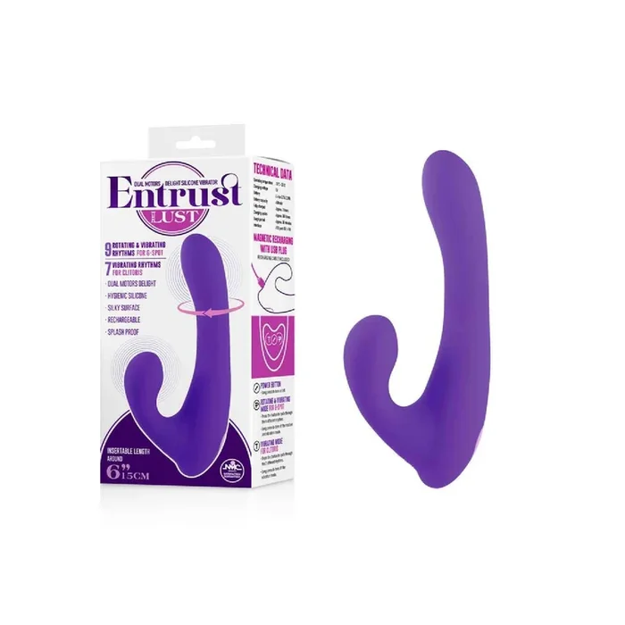 Entrust With Lust Rotating Rabbit Vibrator – Purple