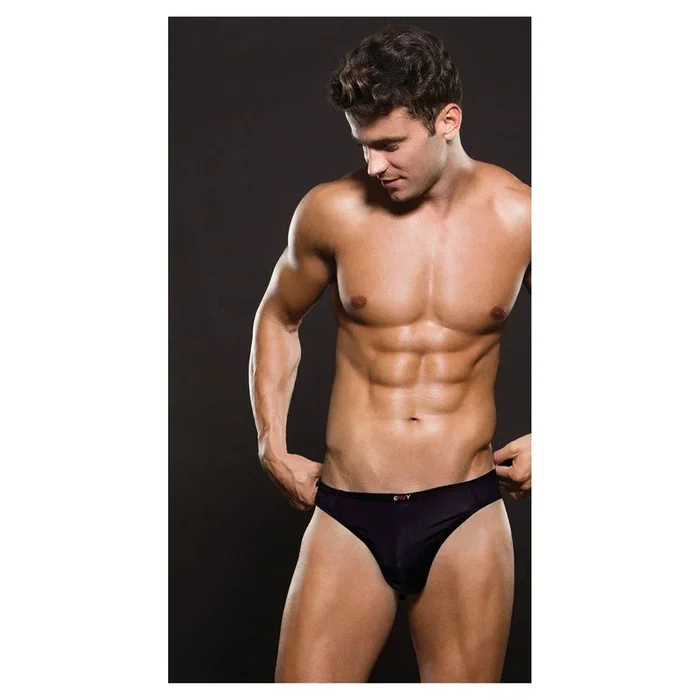 Envy Microfiber Thong Black L/XL
