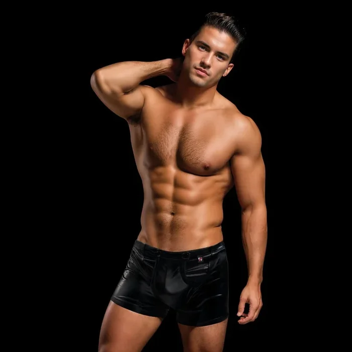 Envy Snap Down Boxer Brief-Black-L/XL