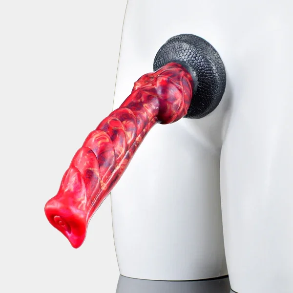 Equine Cock Fantasy Knotted Dildo 9.44 Inches