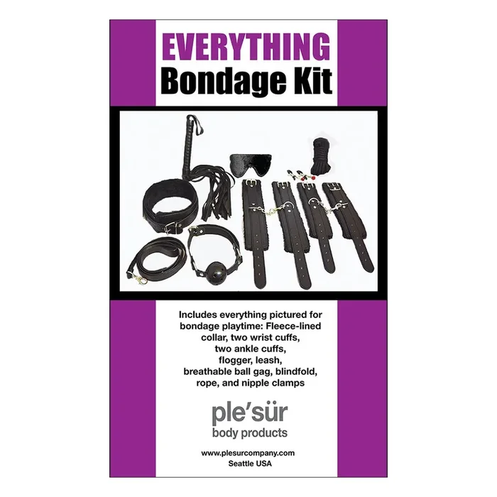 Everything Bondage 12pc Kit – Black