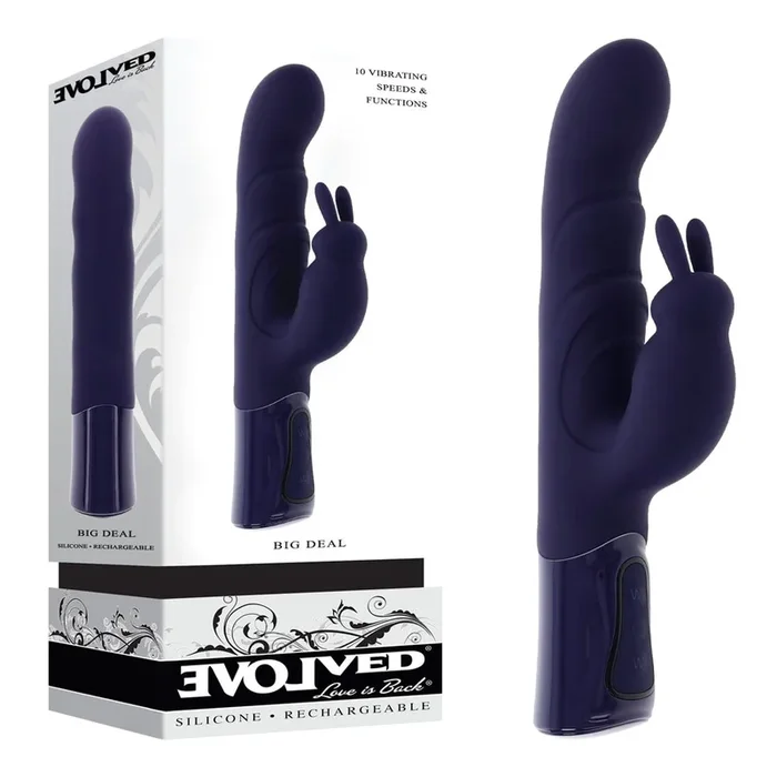 Evolved BIG DEAL – 25.7 cm USB Rechargeable Rabbit Vibrator
