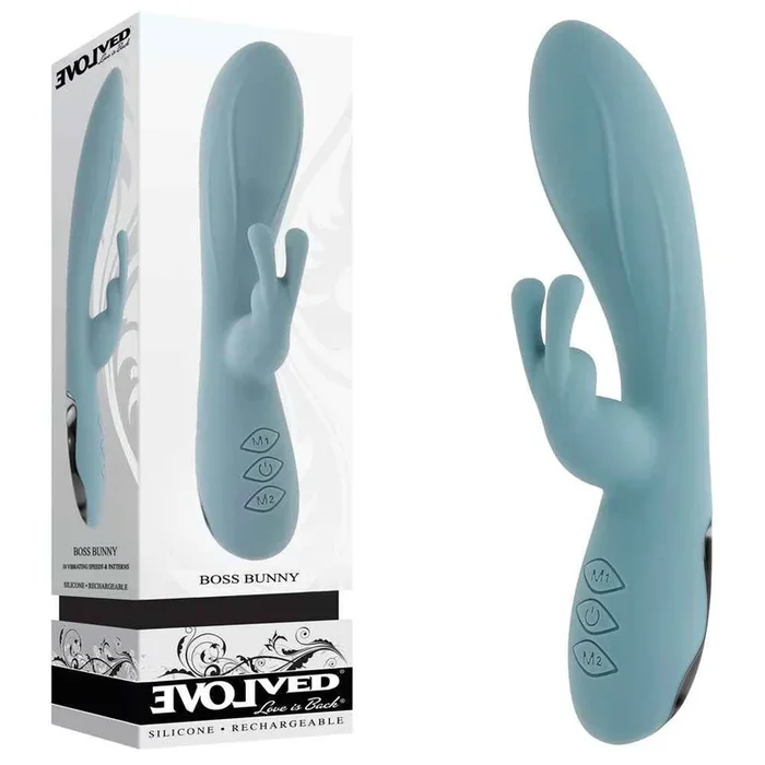 Evolved BOSS BUNNY Rabbit Vibrator – Blue