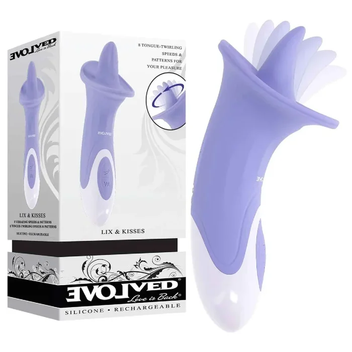 Evolved LIX & KISSES Flicking Tongue Stimulator – Purple