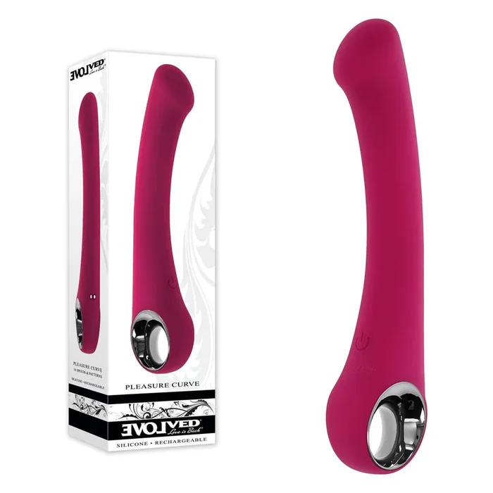 Evolved PLEASURE CURVE – Pink 19 cm USB Rechargeable Vibrator