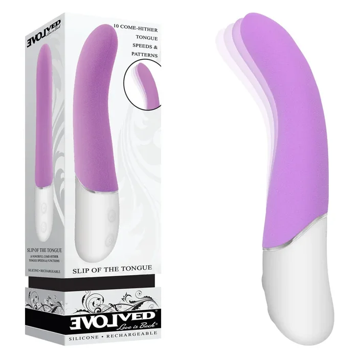 Evolved SLIP OF THE TONGUE – 21.1 cm USB Rechargeable Flicking Tongue Vibrator