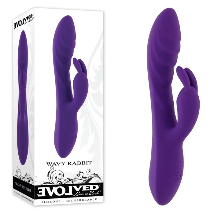 Evolved WAVY RABBIT Vibrator – Purple