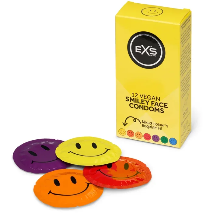 EXS 12 Vegan Smiley Face Condoms