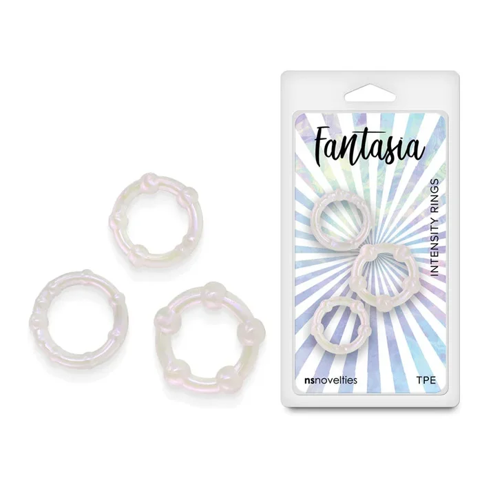 Fantasia – Intensity Rings – Pearl – Pearlescent Beaded Cock Rings – Set of 3 Sizes