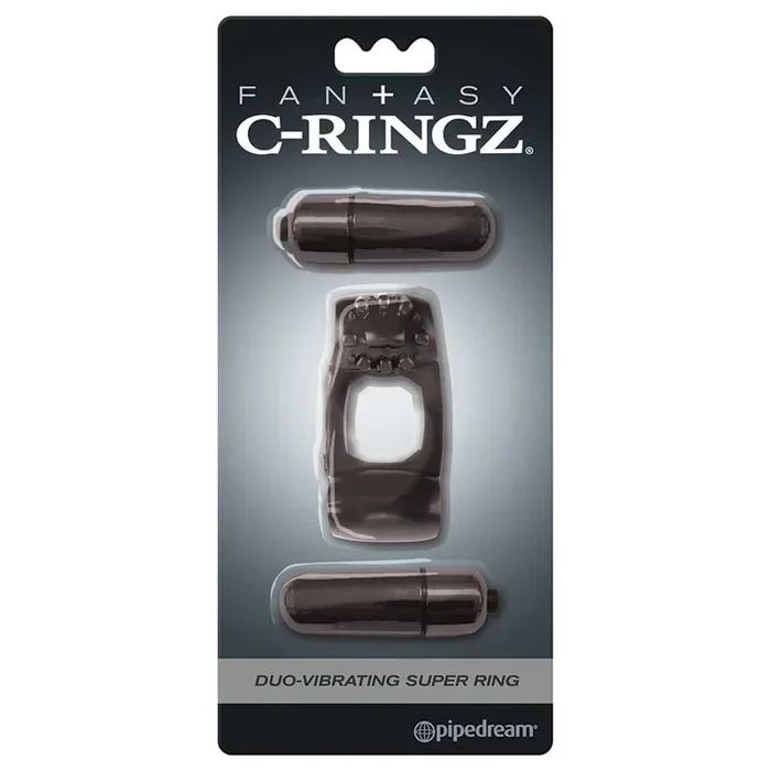 Fantasy C-Ringz Duo-Vibrating Super Ring – Black