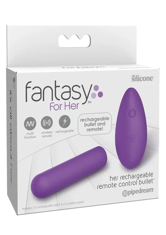 Fantasy For Her Silicone Rechargeable Remote Control Bullet
