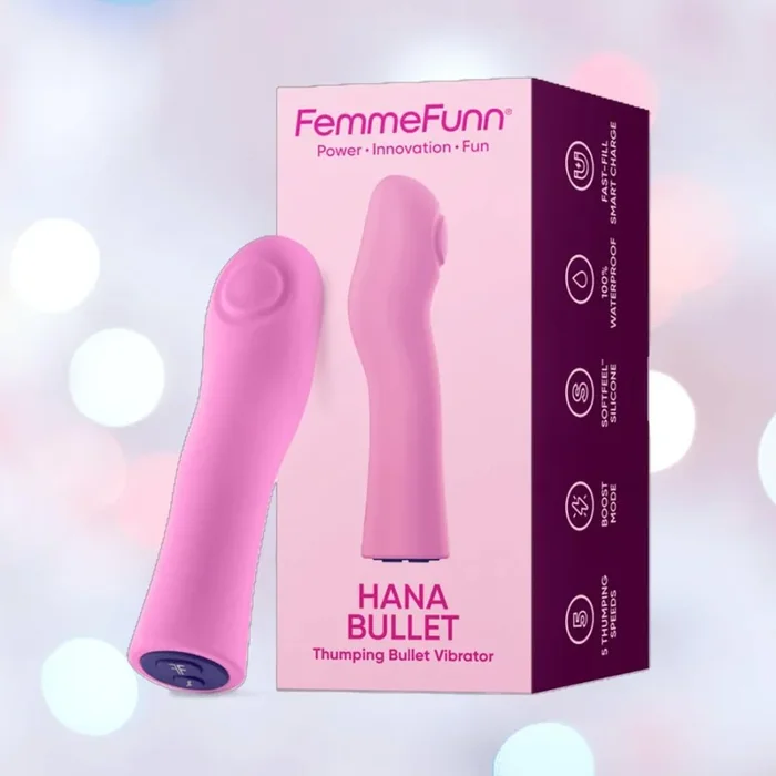 FemmeFunn Hana Thumping Bullet Vibrator – Pink