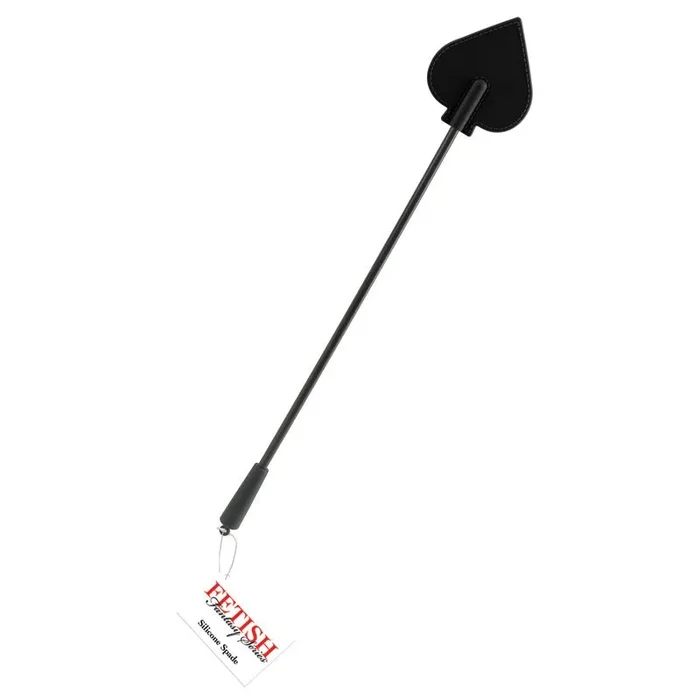 Fetish Fantasy Series Silicone Spade Crop Black