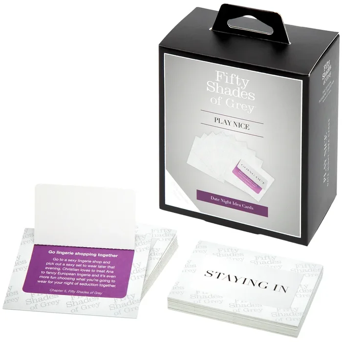 Fifty Shades of Grey Play Nice Date Night Idea Cards