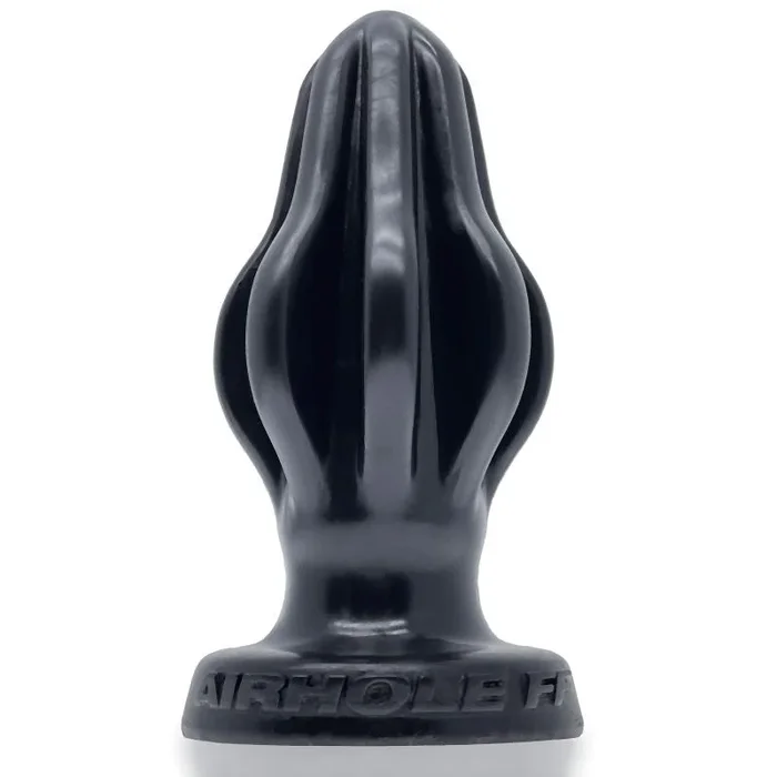 Finned Butt Plug – Airhole-1 Small – Black