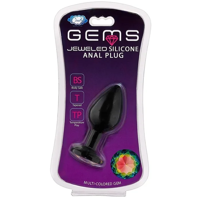 Gems Jeweled Silicone Anal Plug – Medium