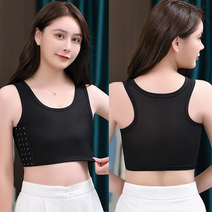 Gender Fluid Chest Compression Binder – Black Medium