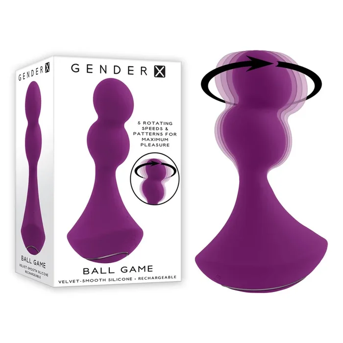 Gender X BALL GAME – 13.5 cm USB Rechargeable Vibrating Butt Plug