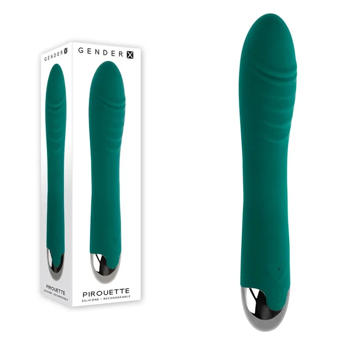 Gender X PIROUETTE 20.6 cm USBR Vibrator – Green