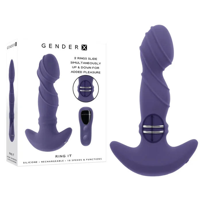 Gender X RING IT – 16.5 cm USB Rechargeable Vibrator with Wireless Remote
