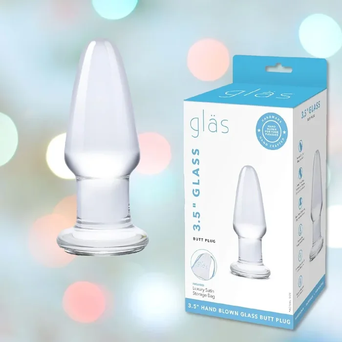 Gläs 3.5″ Glass Butt Plug