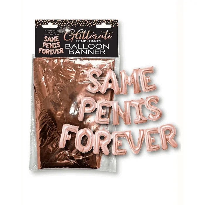 Glitterati Same Penis Forever Balloon Banner – Hen’s Party Decoration