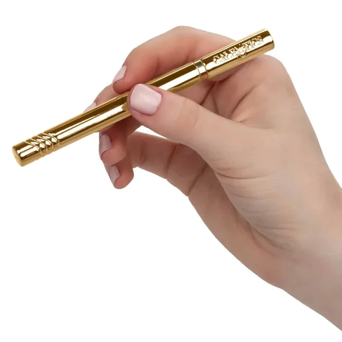 Hidden Pleasures Powerful Discreet Vibe Slim Massager Bullet Vibrator Gold