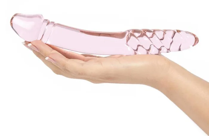 Icicles No 57 Double-Sided Glass Prostate Massager Pink 9 Inch