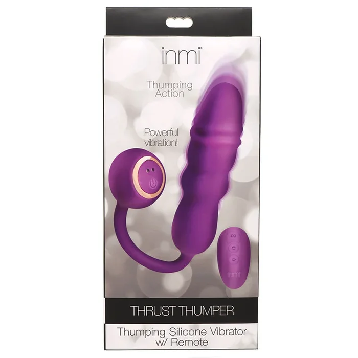 Inmi Thrust Thumper Thrusting Silicone Vibrator with Remote