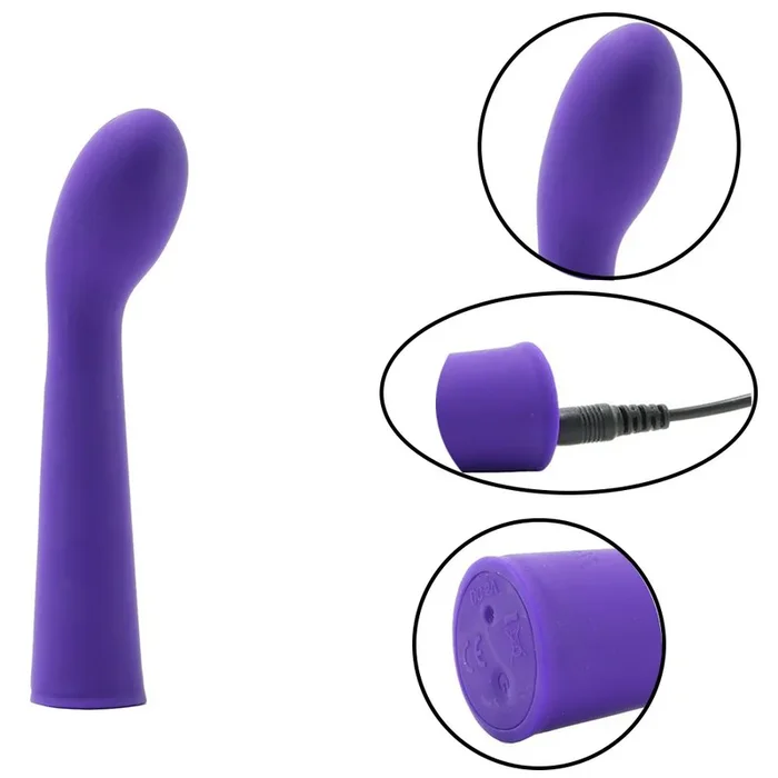 Intense G Spot 7 Function Rechargeable Silicone G Spot Vibrator Purple