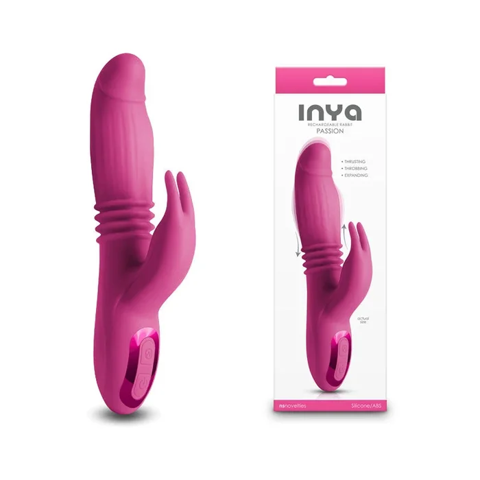 INYA Passion – – 22.2 cm USB Rechargeable Thrusting Rabbit Vibrator