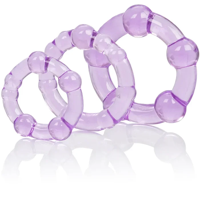 Island Cock Rings Purple – 3 Pack