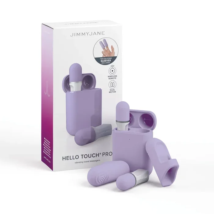 JimmyJane Hello Touch Pro Finger Vibe Set – Purple