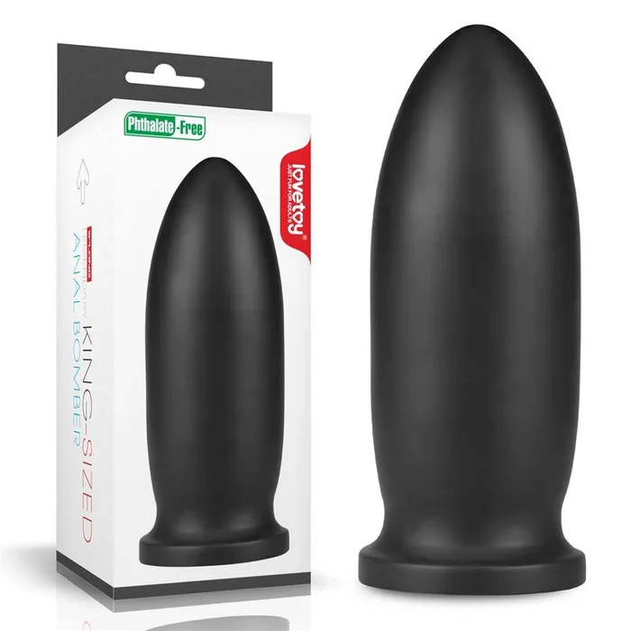 King Sized Anal Bomber – Black 23 cm (9”) Mega Anal Plug