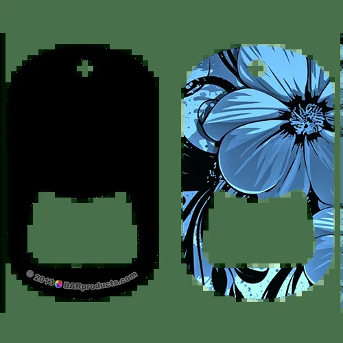 Kolorcoat™ Dog Tag Opener – Flowers