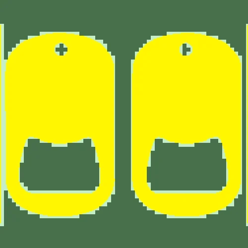 Kolorcoat™ Dog Tag Opener – Yellow