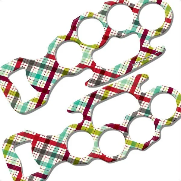 Kolorcoat™ Knuckle Buster Bottle Opener – Plaid