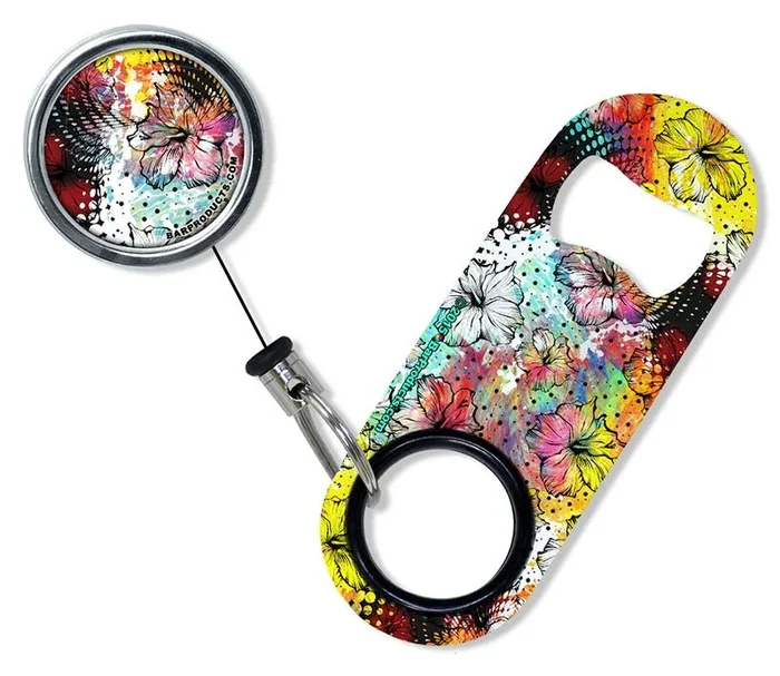Kolorcoat™ Mini Opener with Retractable Reel – Painted Floral