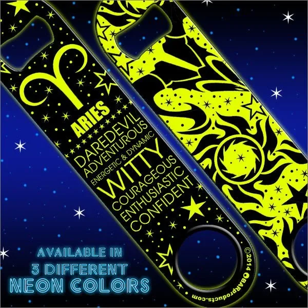 Kolorcoat™ NEON Zodiac Speed Bottle Opener – ARIES