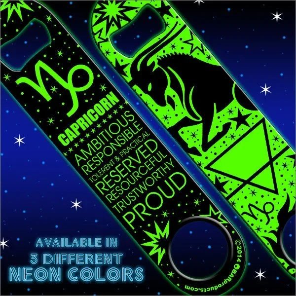 Kolorcoat™ NEON Zodiac Speed Bottle Opener – CAPRICORN