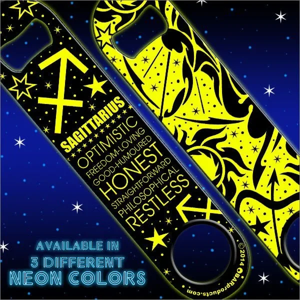 Kolorcoat™ NEON Zodiac Speed Bottle Opener – SAGITTARIUS