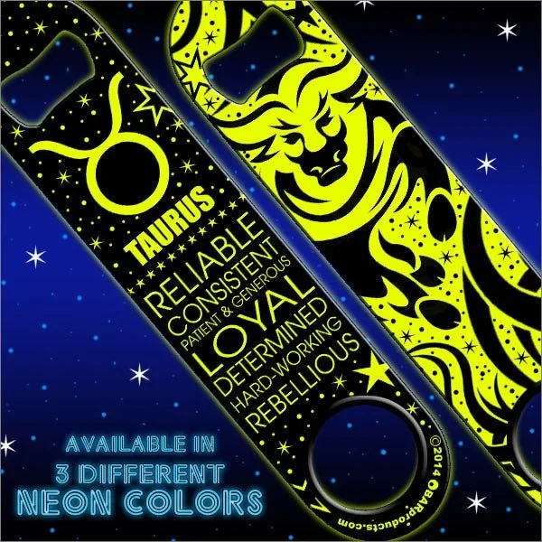 Kolorcoat™ NEON Zodiac Speed Bottle Opener – TAURUS