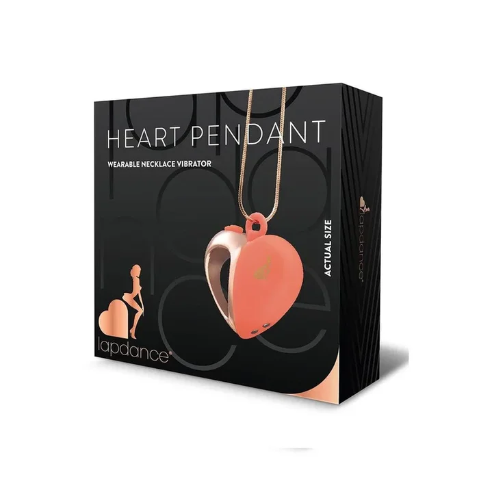 LAPDANCE Heart Pendant Wearable Necklace Vibrator – /Rose Gold USB Rechargeable Necklace Vibrator